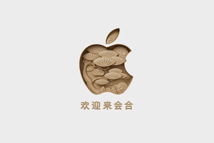 合肥万象城苹果店LOGO设计：徽州文化与现代科技的完美结合